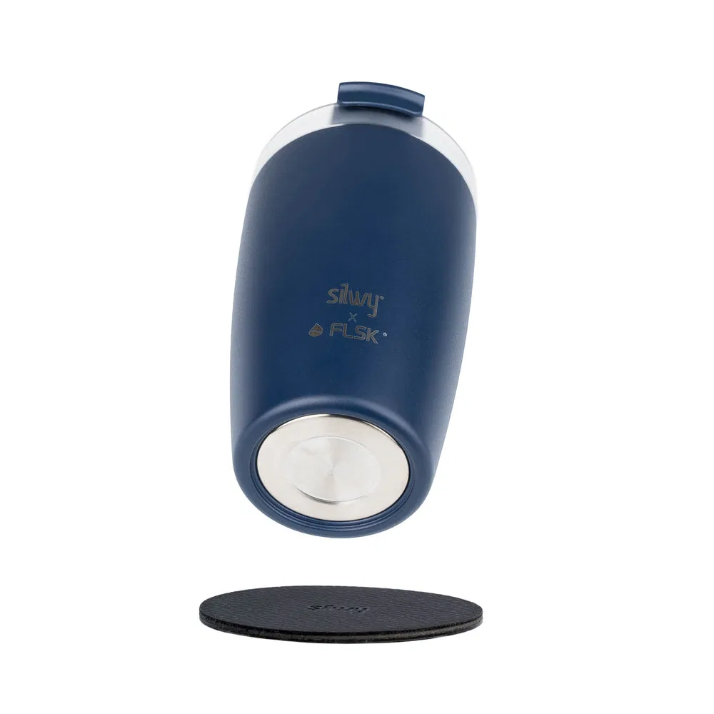 SYFL-TC-MI – SILWY MAGNET Travel Mug, 12 Ounce Capacity Leak Proof Flip Lid Vacuum Insulated Copper Coating - Retains...